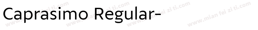 Caprasimo Regular字体转换